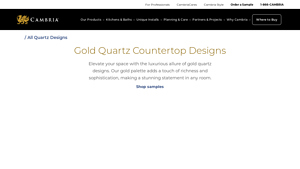 Cambria - Gold Quartz Countertops