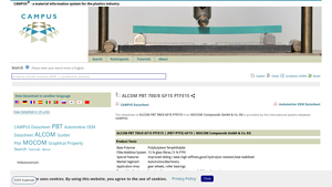 Campus Plastics - Polybutylene Terephthalate with Glass Fibres & PTFE
