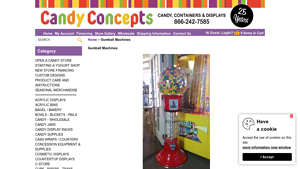 Candy Concepts Inc - Gumball Machines