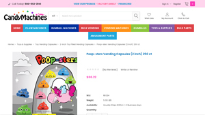 Candymachines - Poop-sters Vending Capsules