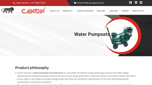 Canon Gensets - Durable Water Pumpsets