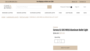 Corona - CL-505 MR16 Aluminum Bullet Light