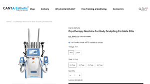 Cantaesthetic - Portable Elite Cryotherapy Machine