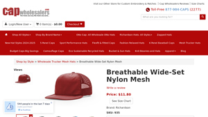 Richardson - Breathable Wide-Set Nylon Mesh Cap