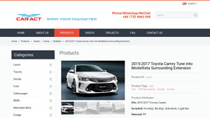 Modellista - Toyota Camry Surrounding Extension