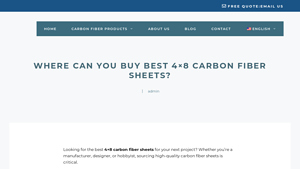Carbon Fiber Techs - 4×8 Carbon Fiber Sheets