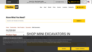 Carolina Cat - CAT 300.9D Mini Excavator