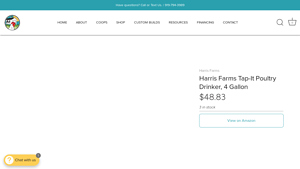Carolina Coops - Harris Farms Tap It Poultry Drinker