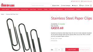 Carr McLean - Stainless Steel Paper Clips