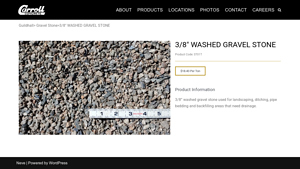 Carroll Concrete - 3/8 Washed Gravel Stone