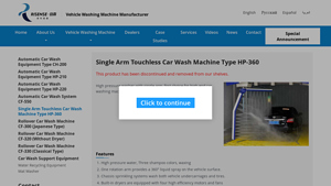 Car Wash System - HP-360 Touchless Car Wash Machine