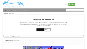 Car Wash Forum - FRP Options