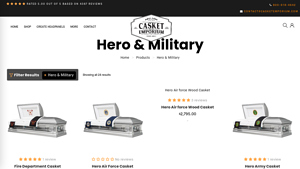 Casket Emporium - Hero Army Casket