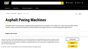 Caterpillar - Asphalt Paving Machines