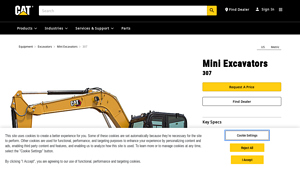 Cat - 307 Mini Hydraulic Excavator