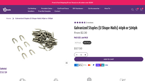 CatNetting - Galvanized Staples 40 Pack