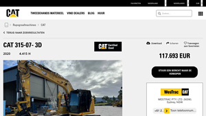 CAT - 315-07-3D Crawler Excavator