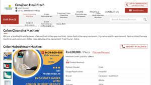 Cerajivan Healthtech - Colon Cleansing Machine