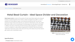 Chain Curtains - Metal Bead Curtain