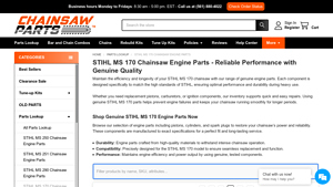 STIHL - MS 170 Chainsaw Parts