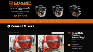 Champ Manufacturing - Cement Mixers