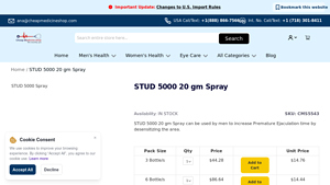 STUD 5000 - Desensitizing Spray for Premature Ejaculation