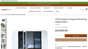 Chery Life - 13 ft Outdoor Living and Working Apple Cabin