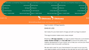 ChickCozy - 25 Egg Capacity Incubator