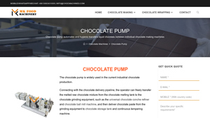 Choc Machines - Chocolate Pump