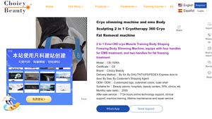 Choicy Beauty - 2 in 1 EMS + Cryo Slimming Machine