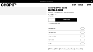 Chop It Boards - Bubblegum Chopping Board