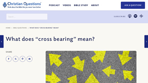 Christian Questions - Cross Bearing Insights
