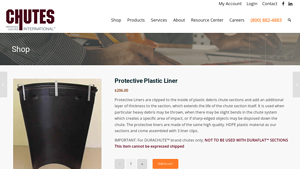 Chutes - Protective Plastic Liner