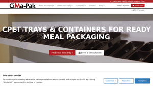 Cima Pak - CPET Trays for Food Packaging