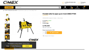 CIMEX - PTM4 Portable Lathe