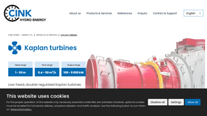 Cink Hydro Energy - Kaplan Turbines