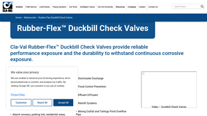 Cla-Val - Rubber-Flex™ Duckbill Check Valves