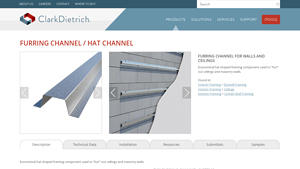 ClarkDietrich - Furring Channel / Hat Channel
