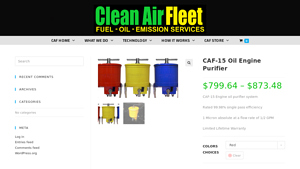 Clean Air Fleet - CAF-15 Oil Engine Purifier