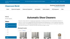 Cleanroom World - Automatic Shoe Cleaners