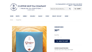Clippership Tea Co - Ginger Collection Box