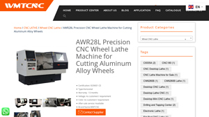 CNCWMT - AWR28L Precision CNC Wheel Lathe Machine