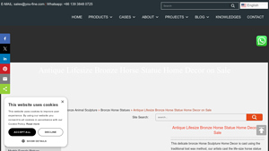 CN Statue - Lifesize Bronze Horse Statue