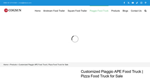 Cogsun - Customized Piaggio APE Food Truck