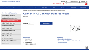 Coilhose - Cannon Blow Gun with Multi-Jet Nozzle