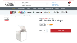 Best Blanks - Gift Box For 11oz Mugs