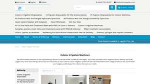 Colonic Supplies - Colonic Irrigation Machines & Disposables