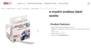 COLOP - e-mark Endless Label Textile