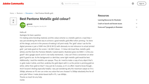 Pantone - Best Metallic Gold Colors