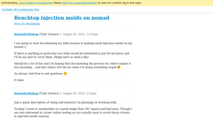 Carbide3D - Nomad 3 Injection Molding Journey
